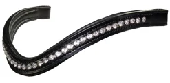 Clearance KL SELECT Prix Curved Crystal Browband Black
