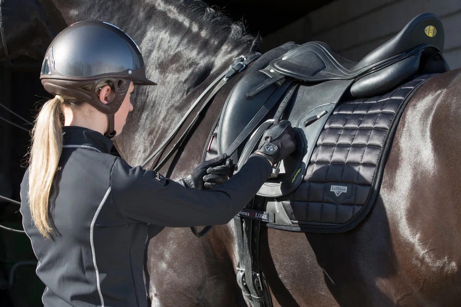 New HORSE HEALTH TRADE LeMieux® Loire Satin Classic Dressage Square