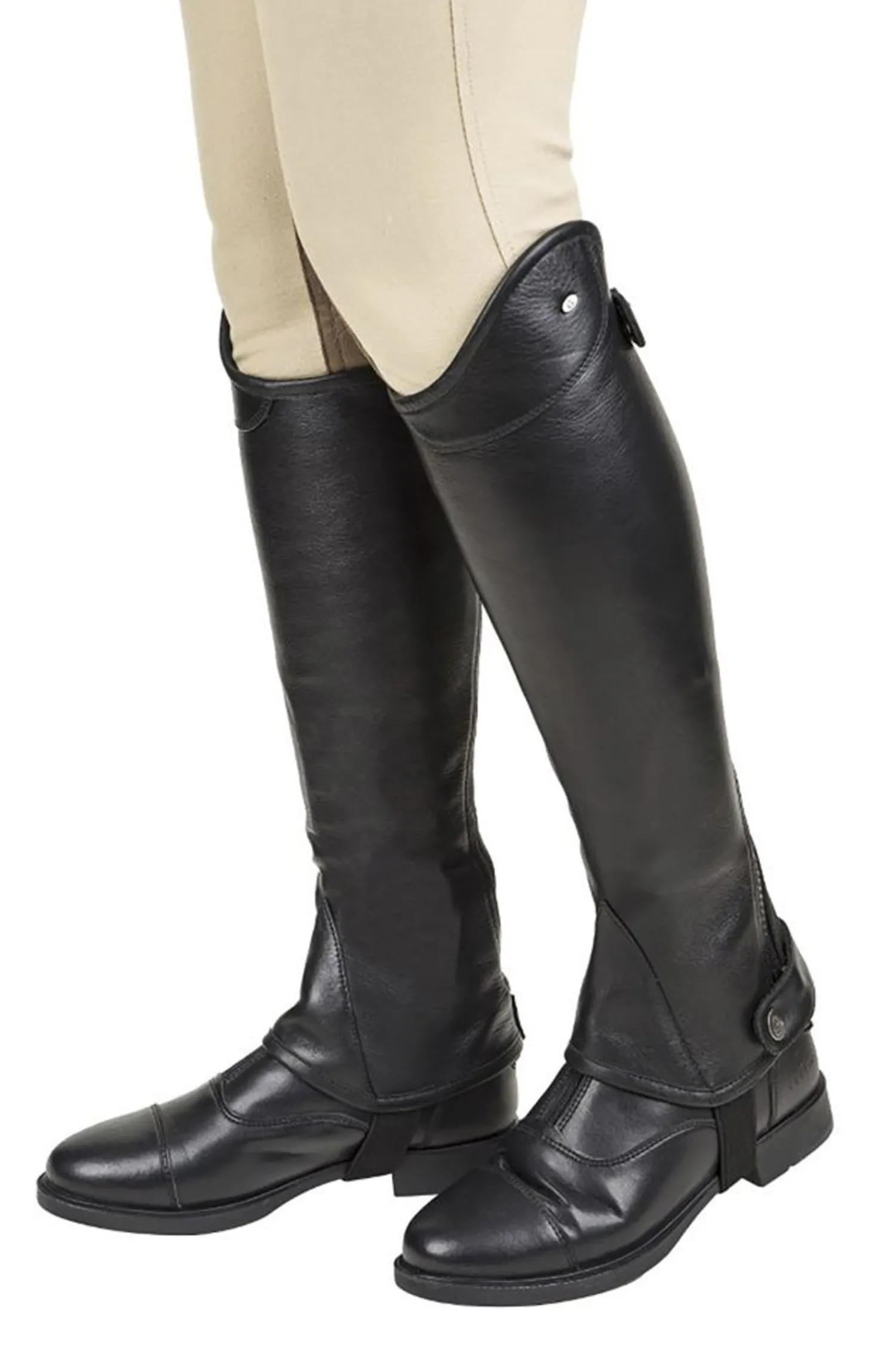 Hot JPC EQUESTRIAN Léttia® Adults’ London Leather Half Chaps Black