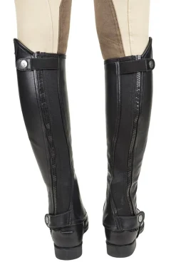 Hot JPC EQUESTRIAN Léttia® Adults’ London Leather Half Chaps Black