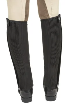 New JPC EQUESTRIAN Léttia® Adults’ Suede Half Chaps Black