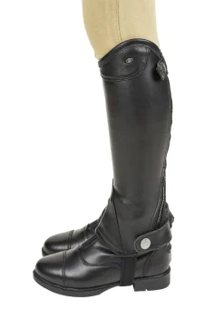 Online JPC EQUESTRIAN Léttia® Children’s London Leather Half Chaps Black