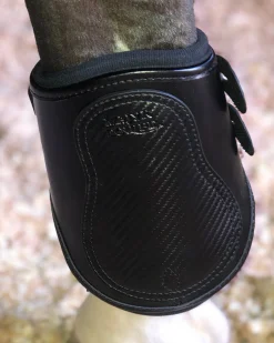 Clearance MAJYK EQUIPE ® Estrella Carbon Leather Fetlock Boots Black/Carbon