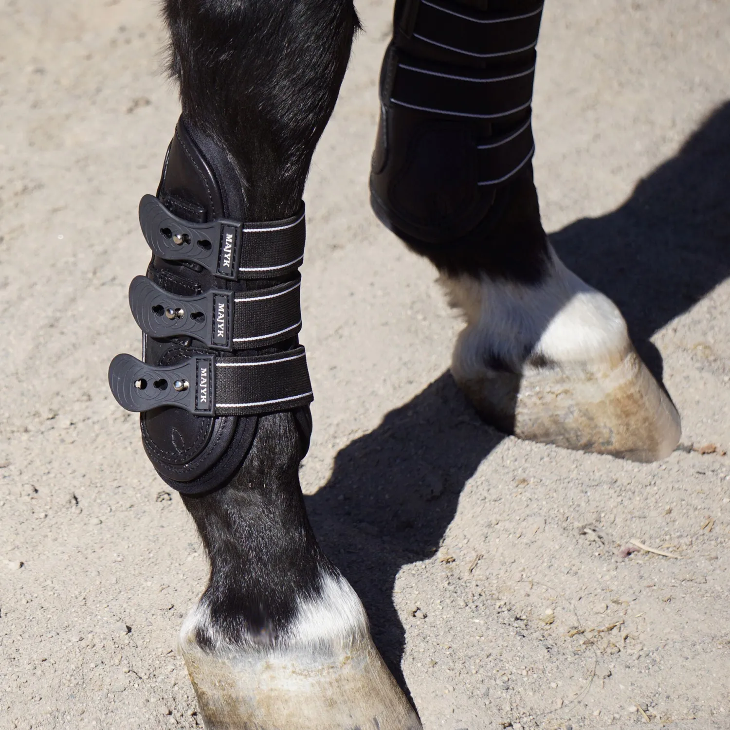 MAJYK EQUIPE ® Leather Jump Boots with Removable Impact Liners (Snap Closure)