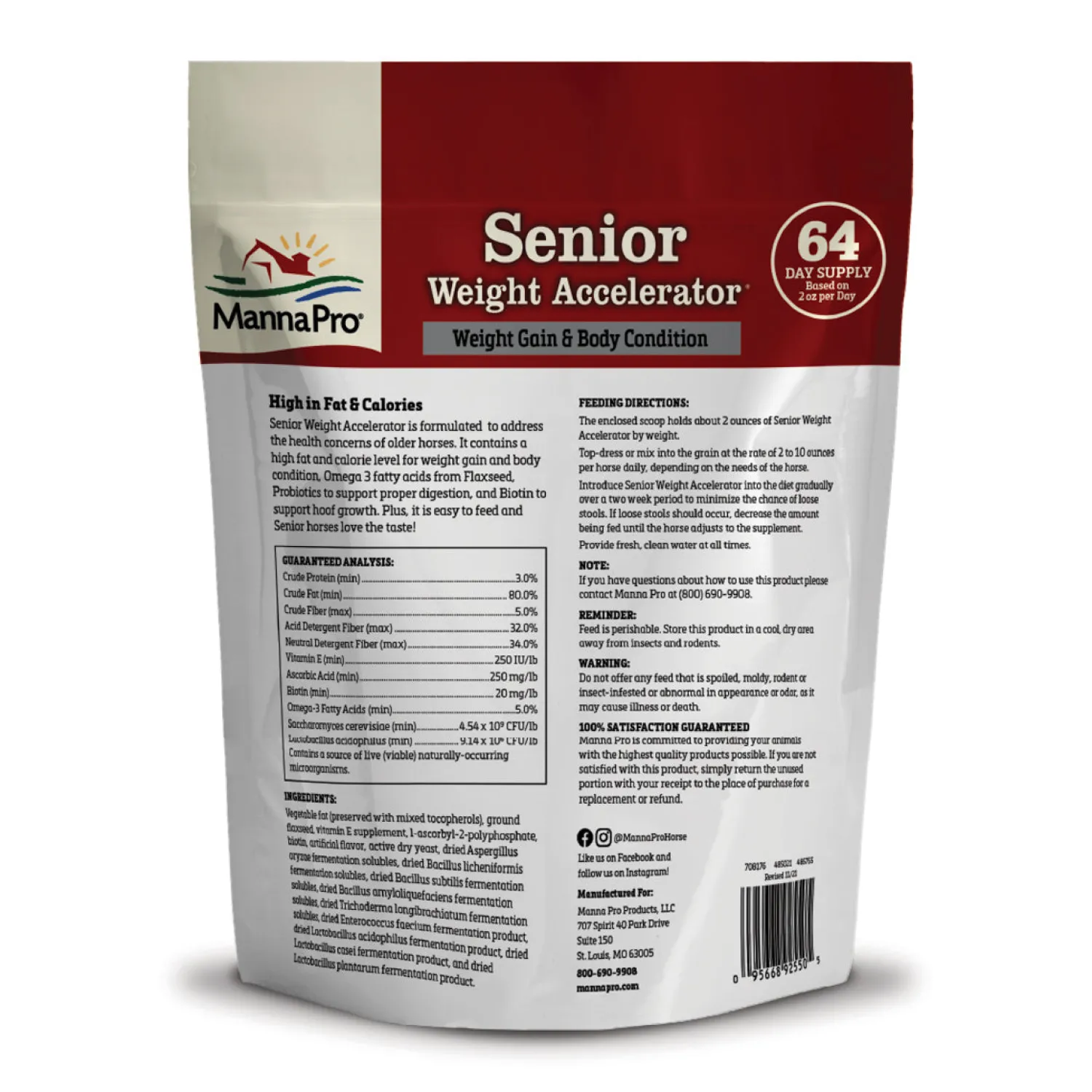 Sale ANIMAL HEALTH INT Manna Pro® Senior Weight Accelerator