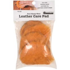 New EQUIBRAND Martin Saddlery® Leather Care Pads Orange