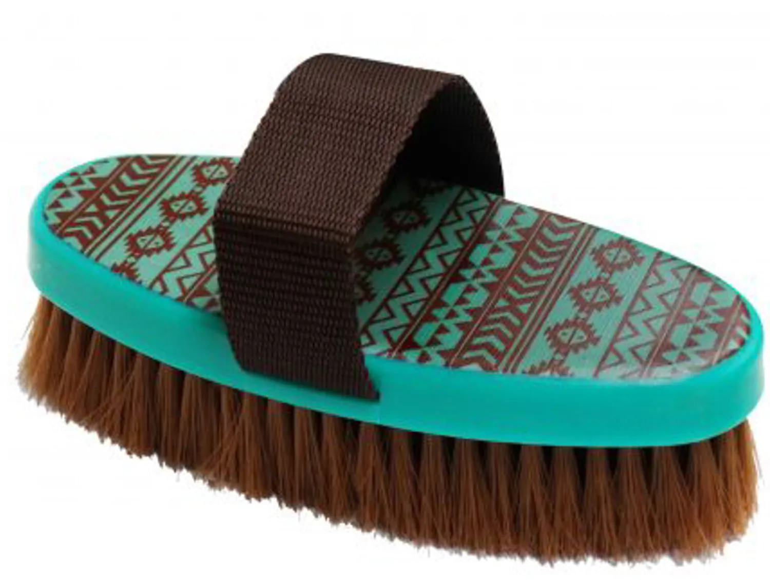 Clearance SHILOH STABLES TACK Medium Bristle Brush with Navajo Print