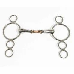 Clearance PARTRADE Metalab Double Jointed French Link Continental Gag Bit Stainless Steel