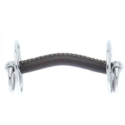 Best PARTRADE Metalab John Whitaker Leather Coated Gag Bit Stainless Steel