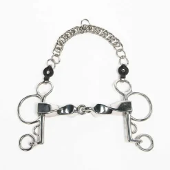 Outlet PARTRADE Metalab Jointed Twisted Short Lever Pelham Bit Stainless Steel
