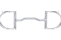 Best TOKLAT ORIGINALS Myler® Mullen Barrel Low Port Pony Dee Ring MB 36 with Hooks Stainless Steel