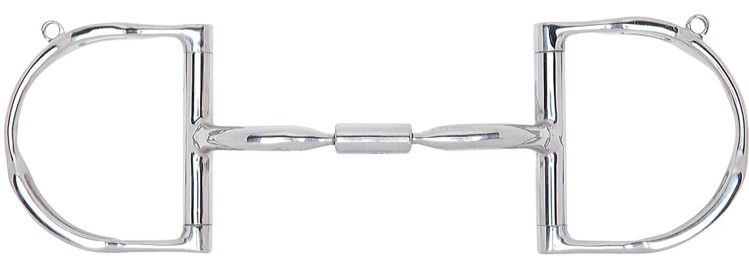 Clearance TOKLAT ORIGINALS Myler® Pony D-Ring Wide Barrel MB 02 Comfort Snaffle with Hooks Stainless Steel