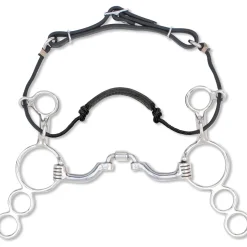 Hot TOKLAT ORIGINALS Myler® 3-Ring Combination Bit Correctional Ported Barrel 41PB Stainless Steel