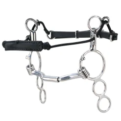 Clearance TOKLAT ORIGINALS Myler® 3-Ring Combination Bit Mullen Barrel Low Port MB 36 Stainless Steel
