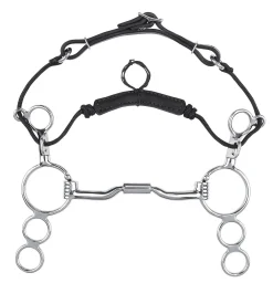 TOKLAT ORIGINALS Myler® 3-Ring Combo Low Port Comfort Snaffle MB 04