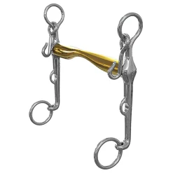 Clearance METLAR/NEUE SCHULE Neue Schule Pacifier Weymouth Bit - 16 mm mouth; 7 cm shanks Gold