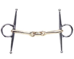 New METLAR/NEUE SCHULE Neue Schule Pony Tranz Angled Lozenge Full Cheek Bit - 10 mm mouth Gold