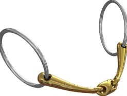 New METLAR/NEUE SCHULE Neue Schule Tranz Angled Lozenge Loose Ring Bit - 18 mm mouth; 70 mm rings