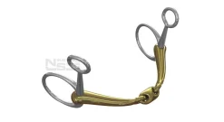 Clearance METLAR/NEUE SCHULE Neue Schule Tranz Angled Lozenge Baucher Bit - 16 mm mouth Gold
