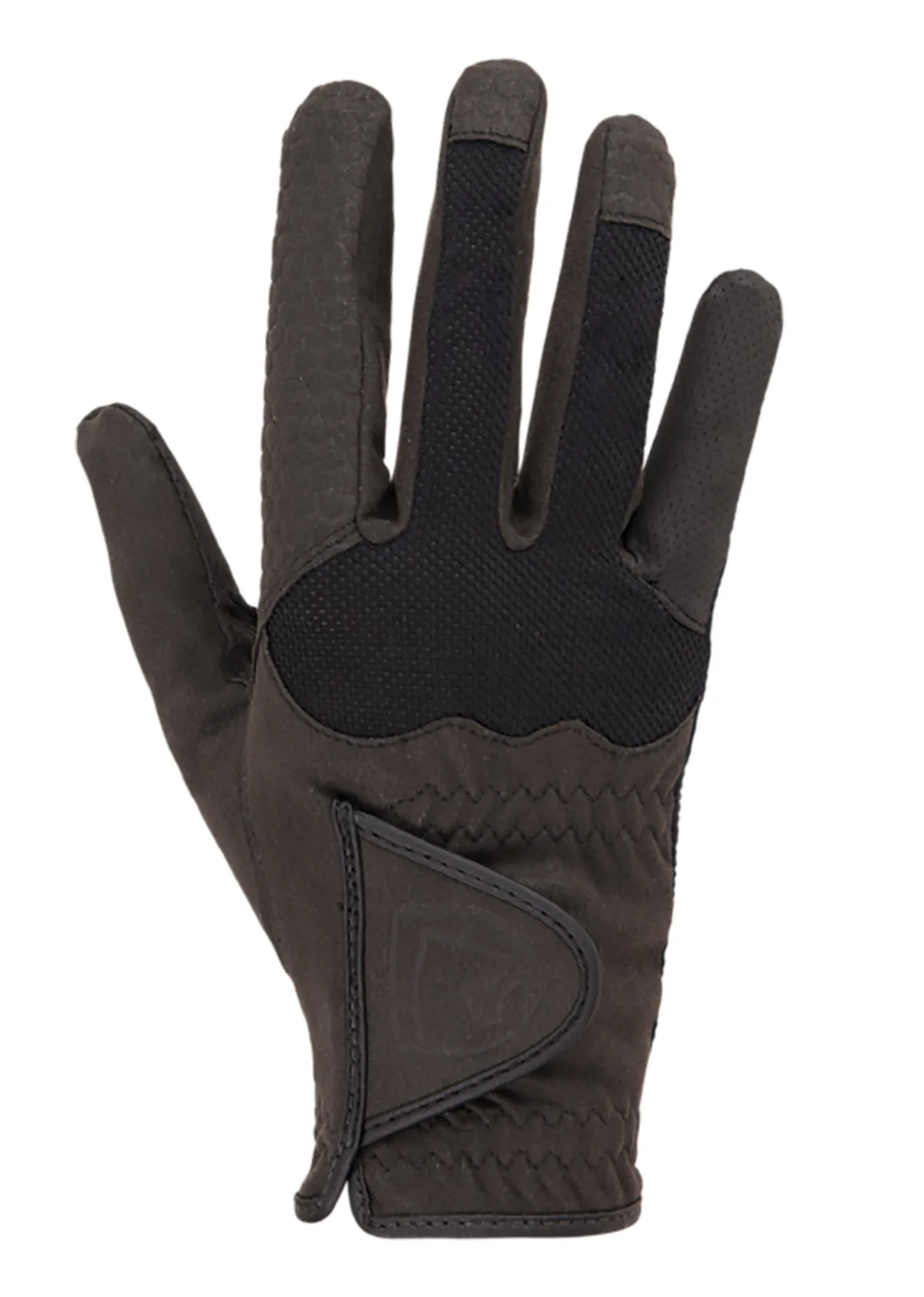 Discount ADIRA Noble Equestrian™ Perfect Fit Crossover Glove Black