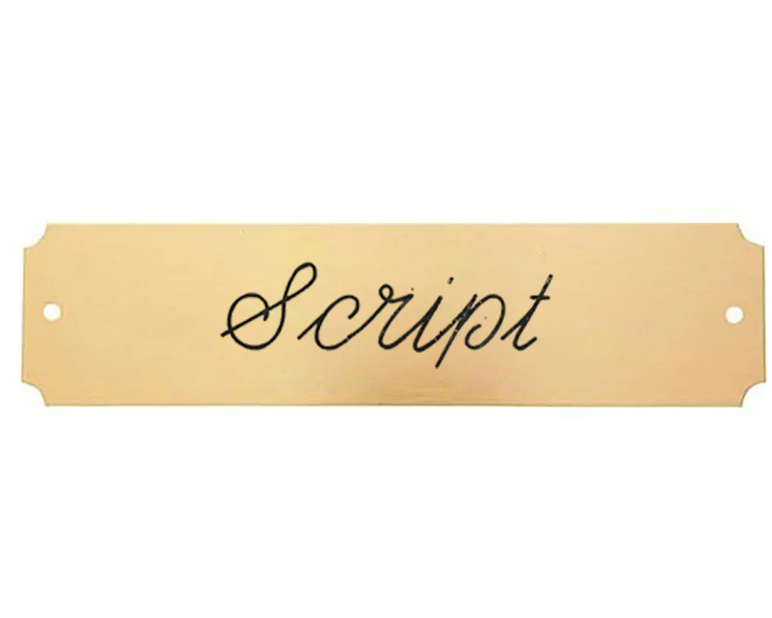 Best CRW Notched Brass Stall Plate - 1 or 2 lines