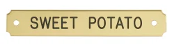 DOVER DROPSHIP Notched Corner Bridle Nameplate