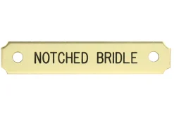 DOVER DROPSHIP Notched Corner Bridle Nameplate