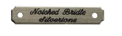 New DOVER DROPSHIP Notched Corner German Silver Bridle Nameplate