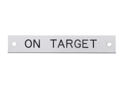Discount DOVER DROPSHIP Notched Corner Halter Nameplate - 3 lines