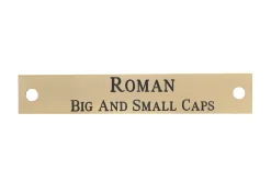 Discount DOVER DROPSHIP Notched Corner Halter Nameplate - 3 lines