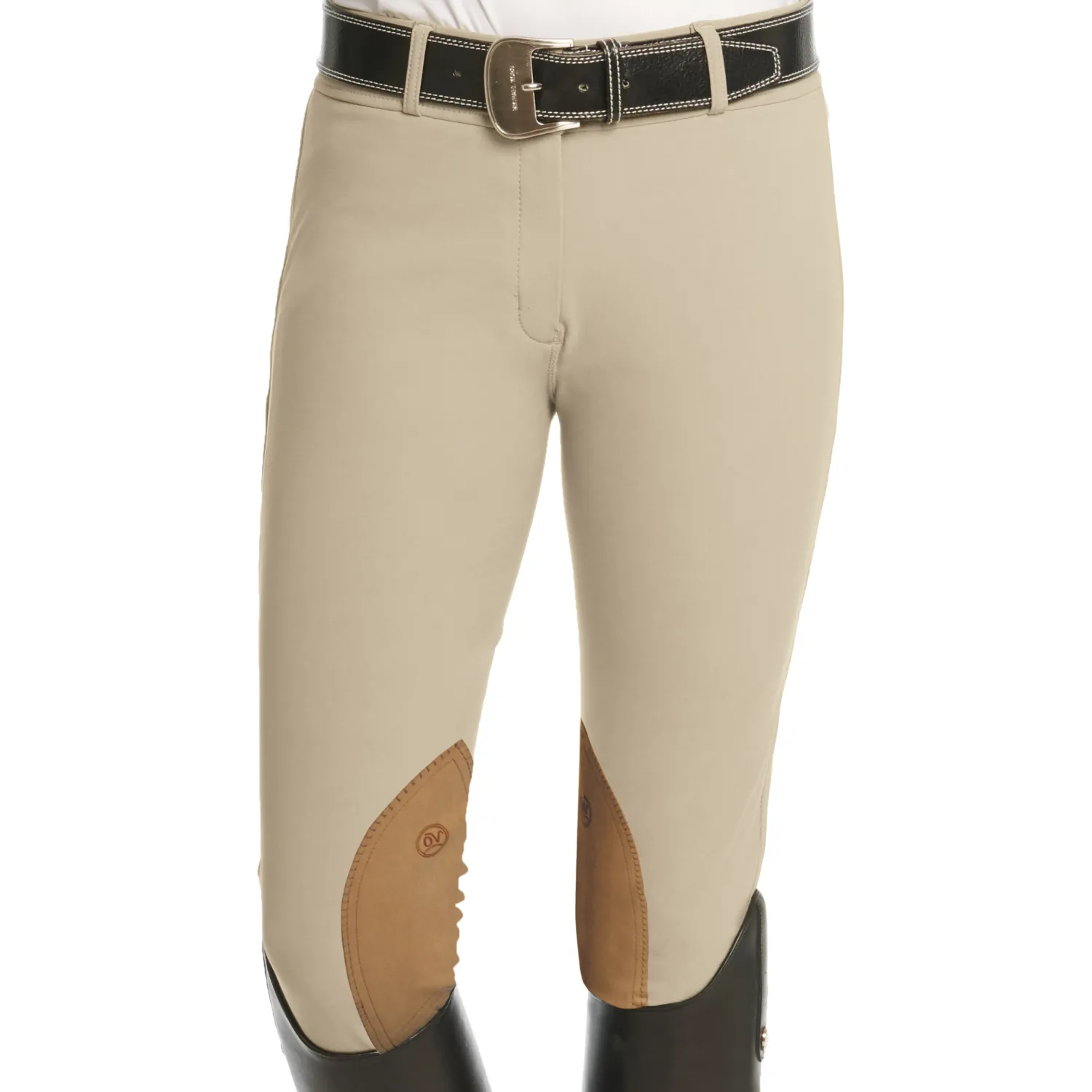 Clearance ERS Ovation® Ladies’ Bellissima II Classic Knee-Patch Breech Classic Beige