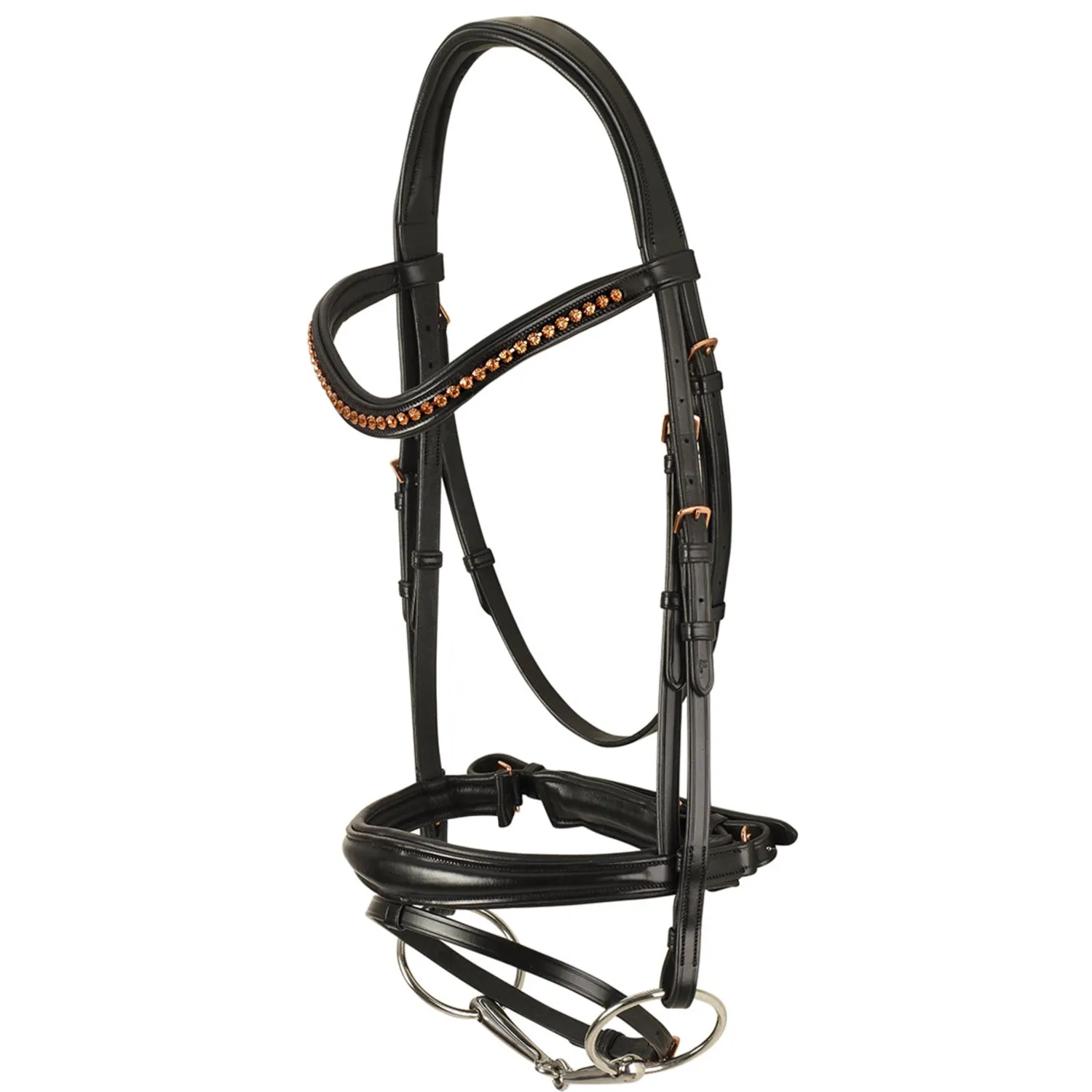 Clearance ERS Ovation® Munich Anatomic Dressage Bridle Black