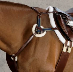 New ERS Ovation® 4-Star 5-Point Eventing Breastplate Brown
