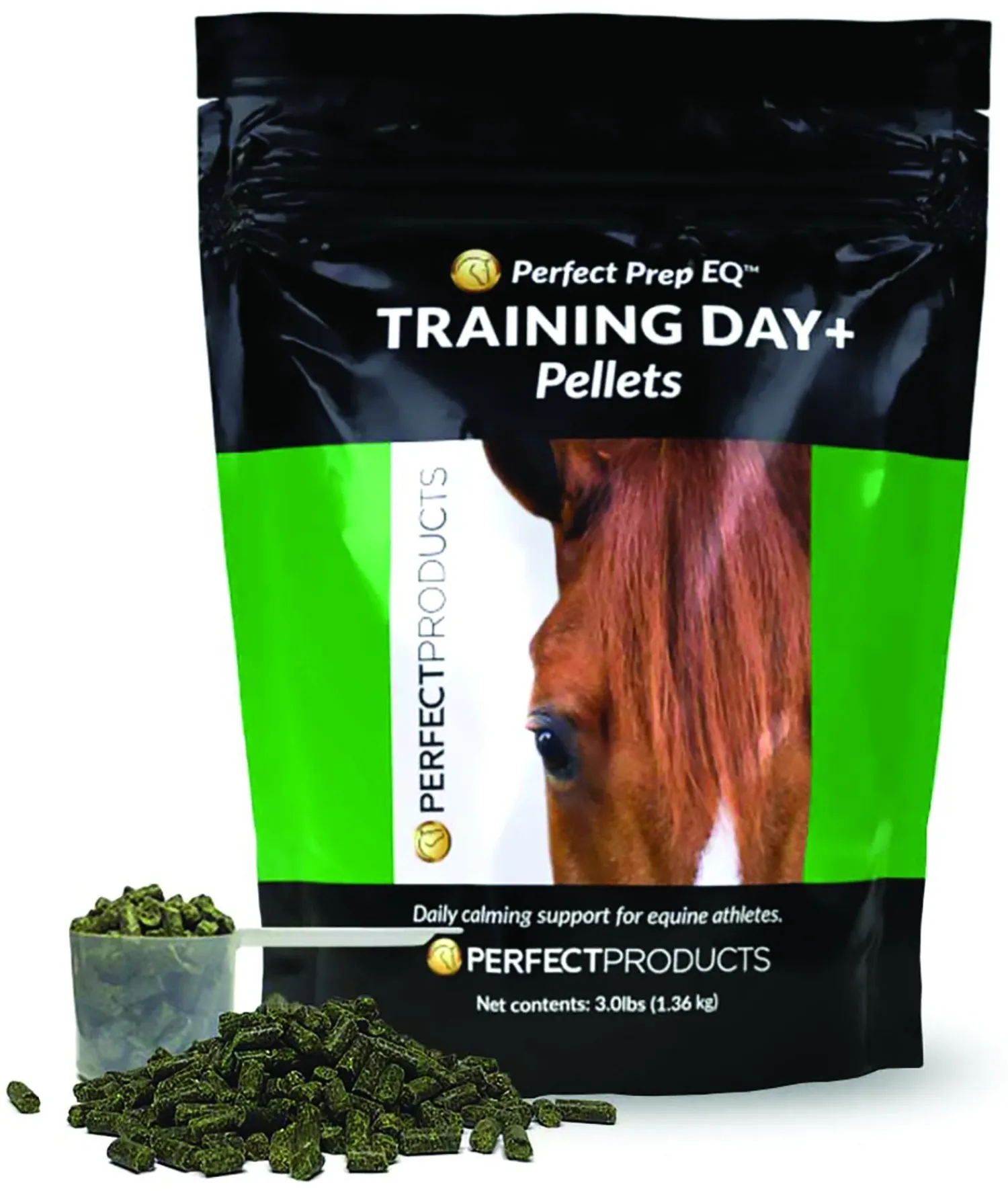New PERFECT PRODUCTS Perfect Prep EQ™ Training Day+ Calming Pellets, 3 Pounds