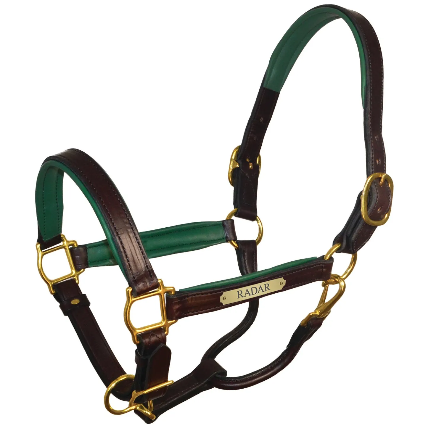 Clearance PERRIS LEATHER Perri’s® 1" Padded Leather Halter with Nameplate