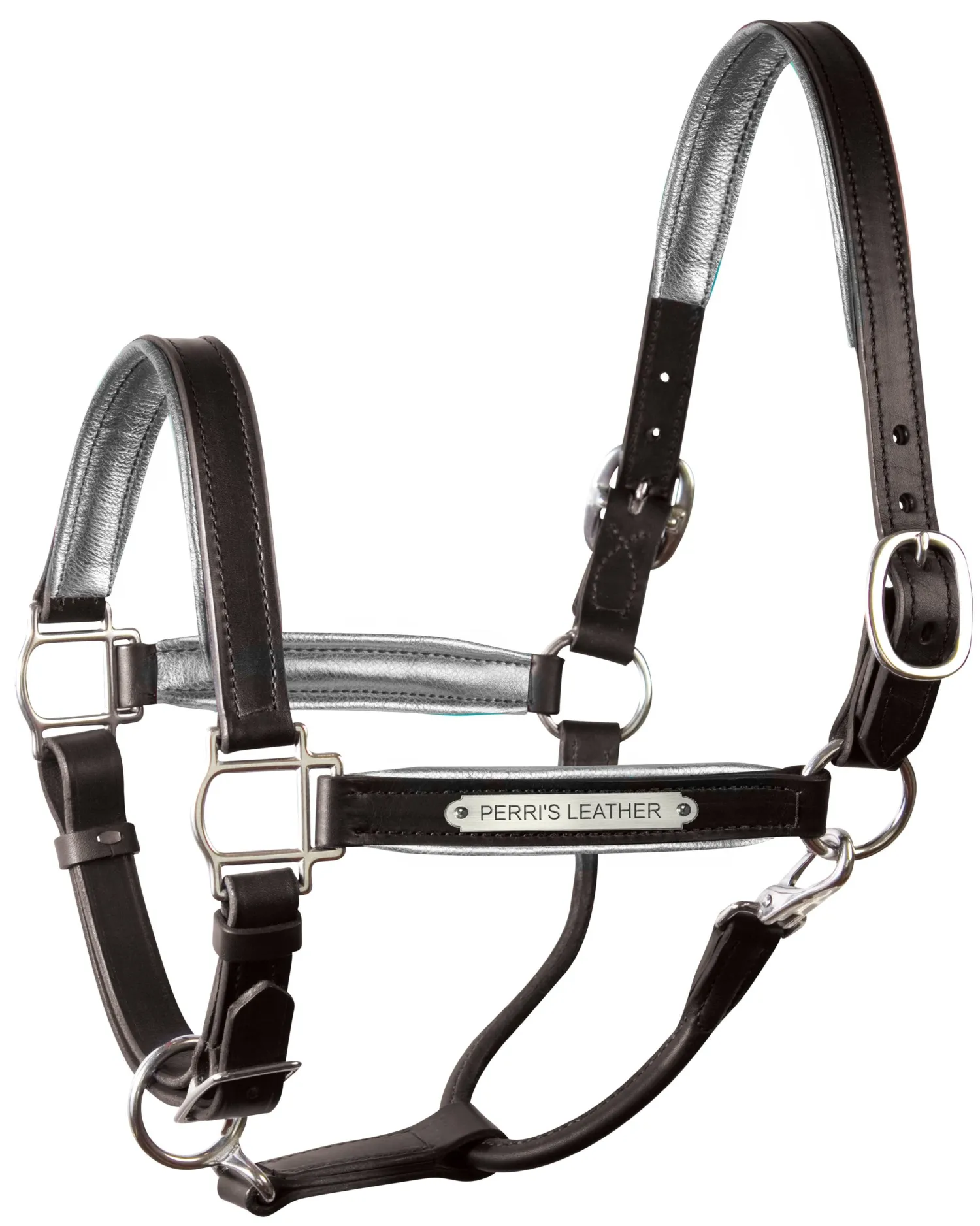 Clearance PERRIS LEATHER Perri’s® 1" Padded Leather Halter with Nameplate