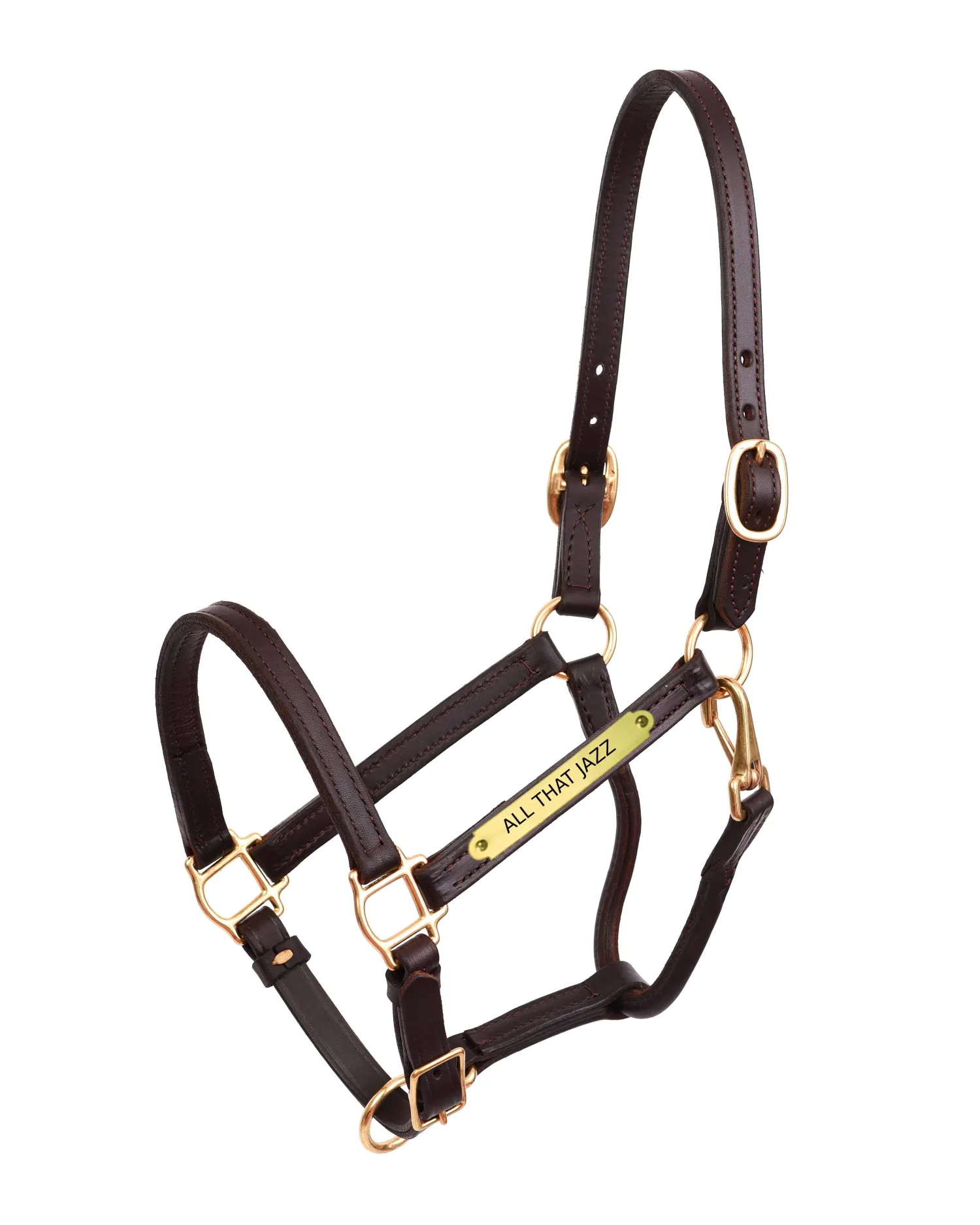 PERRIS LEATHER Perri’s® 3/4" Premium Leather Show Halter with Nameplate
