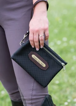 Online PERRIS LEATHER Perri’s® Champion Collection Wristlet with Leather Accents and Nameplate Black