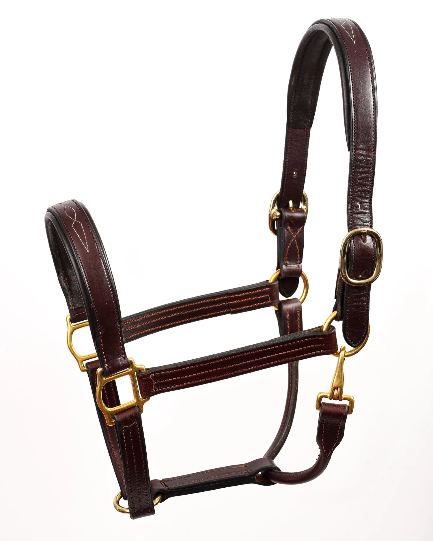 Hot PERRIS LEATHER Perri’s® Fancy-Stitched Padded Leather Halter Havana