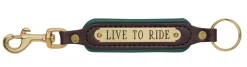 Outlet PERRIS LEATHER Perri’s® Padded Leather Key Chain with Nameplate