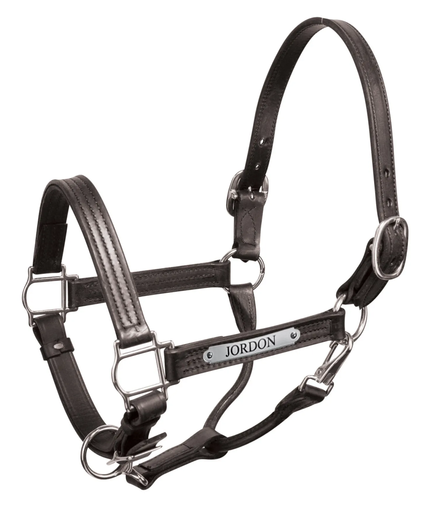 Hot PERRIS LEATHER Perri’s® Premium 1" Leather Show Halter with Nameplate