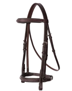 New PERRIS LEATHER Perri’s® Professional Fancy-Stitched Leather Bridle Havana