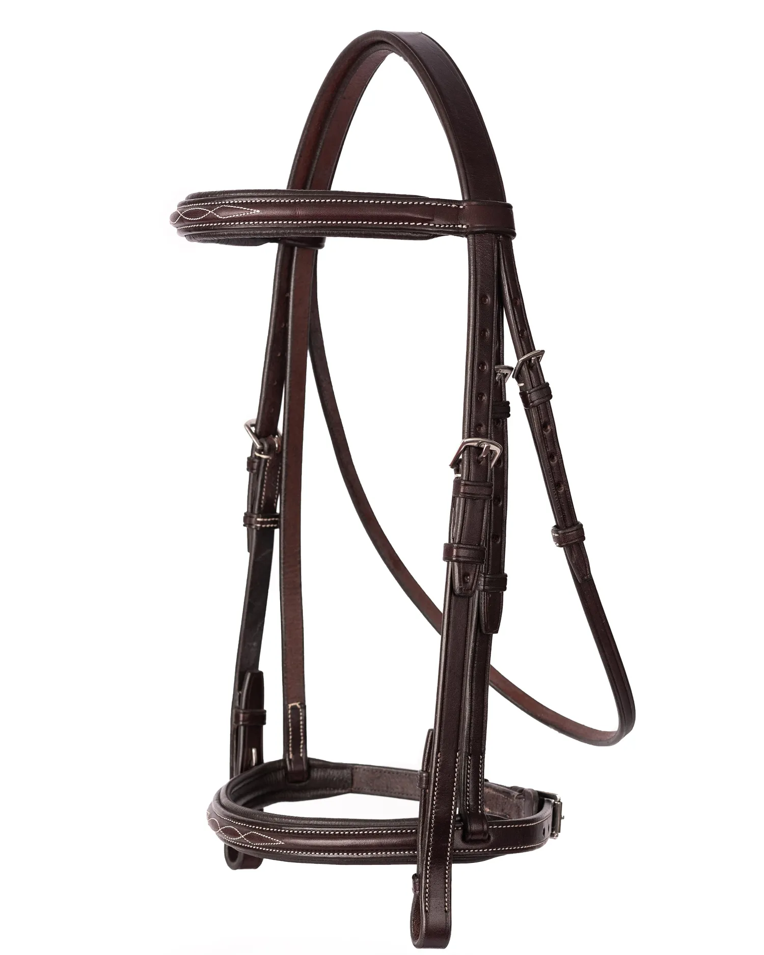 New PERRIS LEATHER Perri’s® Professional Fancy-Stitched Leather Bridle Havana