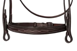New PERRIS LEATHER Perri’s® Professional Fancy-Stitched Leather Bridle Havana