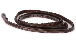 New PERRIS LEATHER Perri’s® Professional Fancy-Stitched Leather Bridle Havana