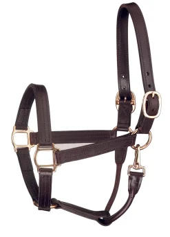 Discount PERRIS LEATHER Perri’s® Track Style Show Halter with Snap Throat Havana