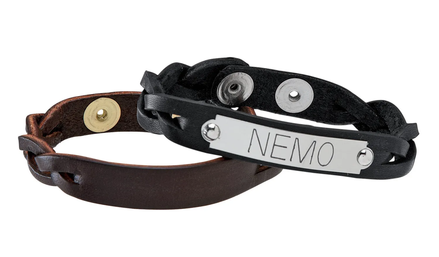 Online PERRIS LEATHER Perri’s® Braided Leather Nameplate Bracelet
