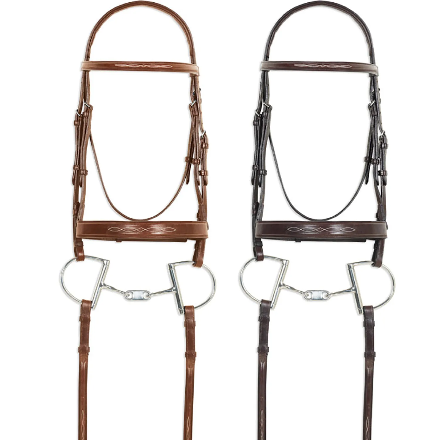 Clearance ERS Pessoa® Pro Fancy-Stitched Wide Nose Bridle