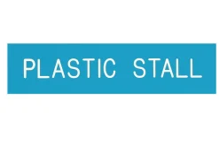 Hot DOVER DROPSHIP Plastic Stall Plate - 3 lines