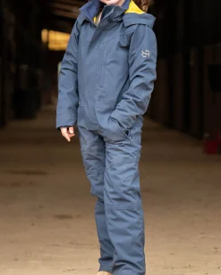 Best REDINGOTE EQUESTRIAN LLC Redingote Kids Winter Insulated Jumpsuit Blue Nights